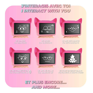 Танцующая колонка-часы MOB "Pink orange"